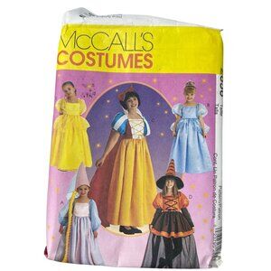 McCalls 2856 Pattern Girls Costumes 10-14 Snow White Princess Cinderella CUT